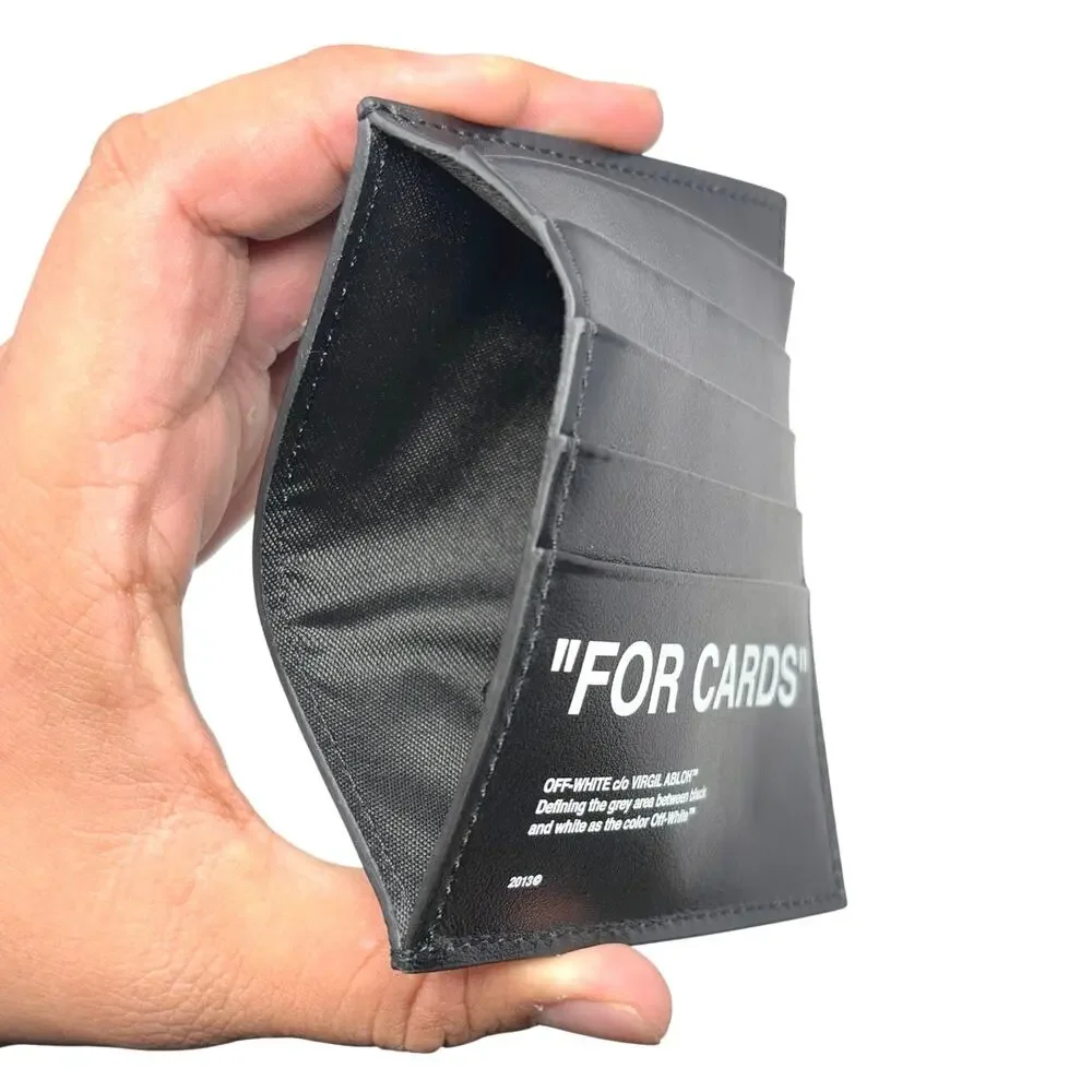 Off-White Leather Cardholder Wallet - Picture 4 of 11